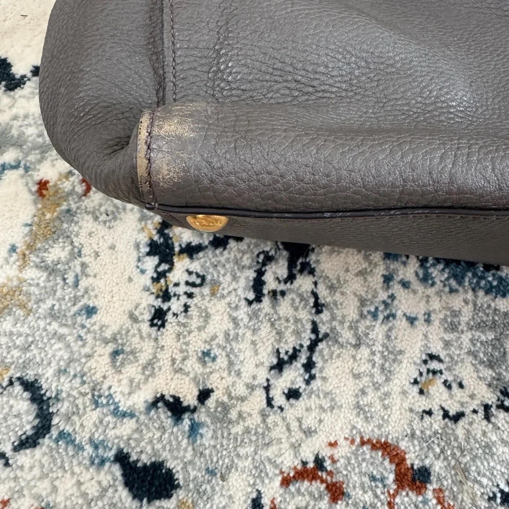 Prada Dark Gray Leather Tote Bag - Picture 16 of 16